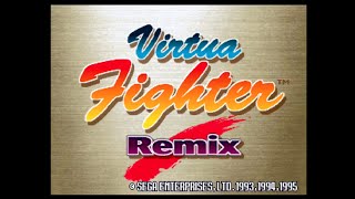 【SS】バーチャファイターリミックス【実況なし/SEGASATURN/VIRTUA FIGHTER REMIX/60fps/720p/4:3/実機プレイ】