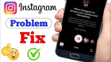 Allow instagram To Access Your Camera And Microphone | Instagram Camera Not Opening Problem Fix