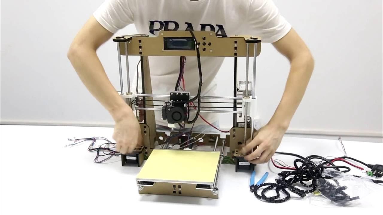 3D Printer Instruction--The Newest Anet A8 3D Printer Assembly Video 2