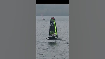 First sail with the new waszp rudder foil.         #waszp #sailing
