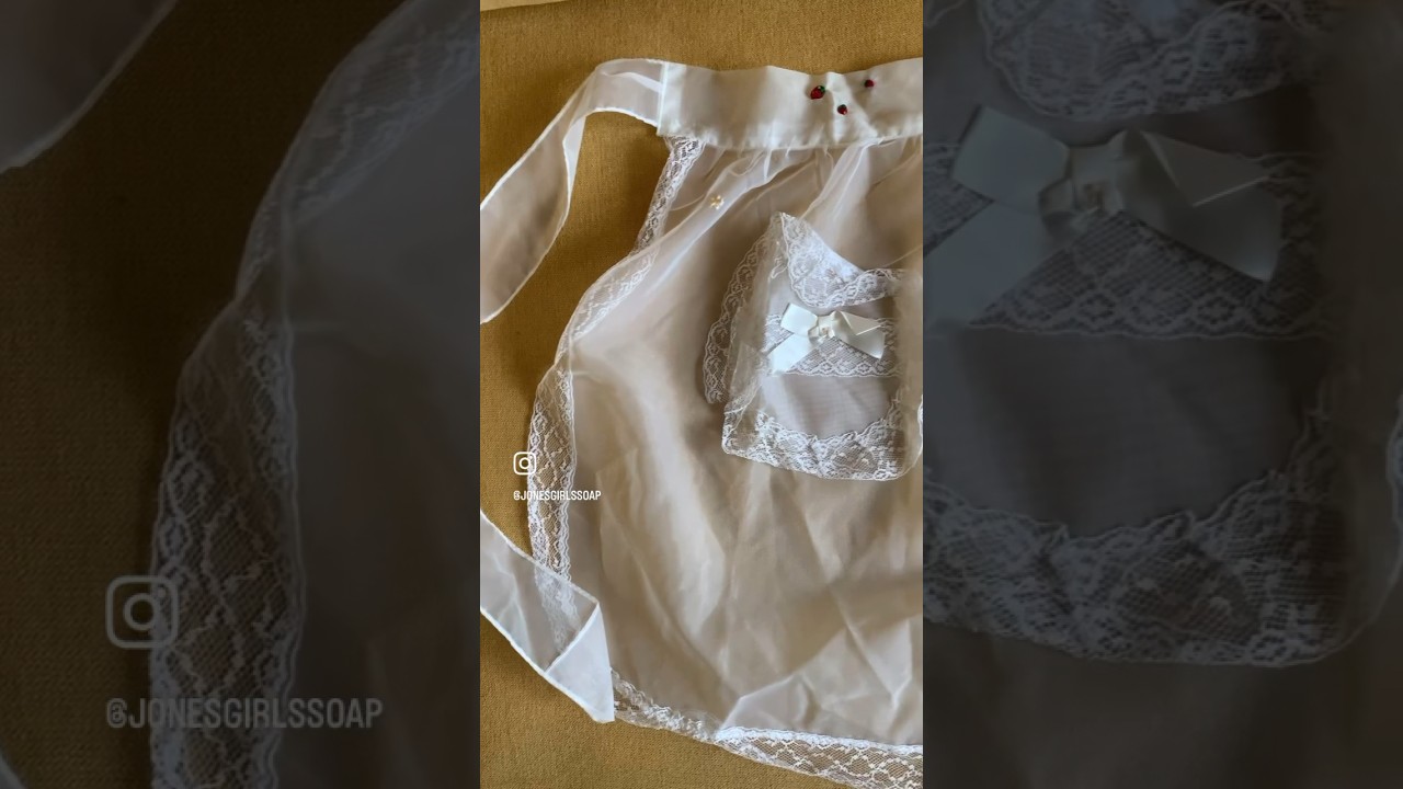 Embroidering aprons 🍓