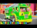 Wheels On The Firetruck | Nursery Rhymes & Kids Songs | Cartoon Videos by Little Treehouse