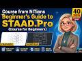STAAD.Pro Complete Tutorial for Beginners | Part 1: G+1 Residential Building Design 🏢🏗️