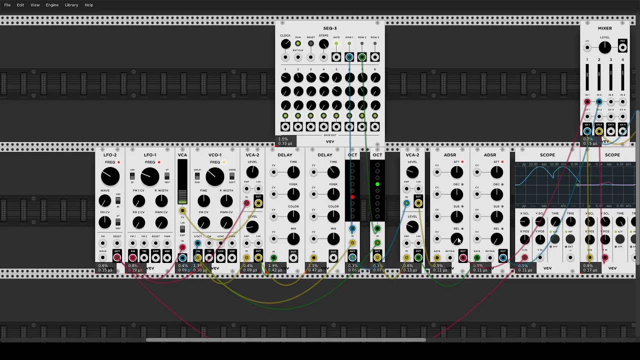 VCV Rack #1: Experiments with fundamental modules 1 - YouTube