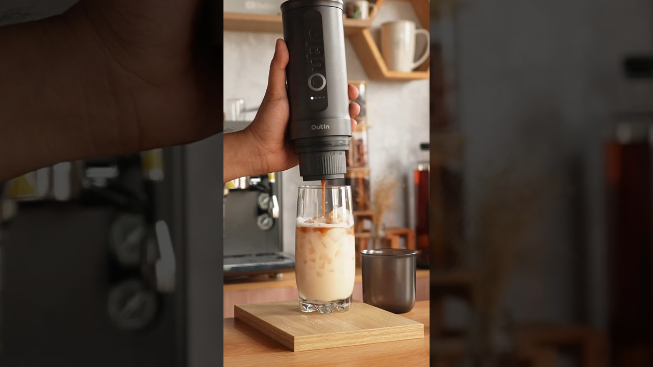 Portable Espresso Maker could heatup cold water：）