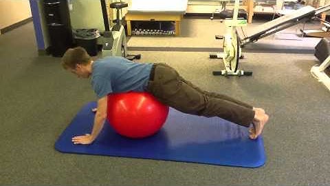 Exercise Ball Hip Extension