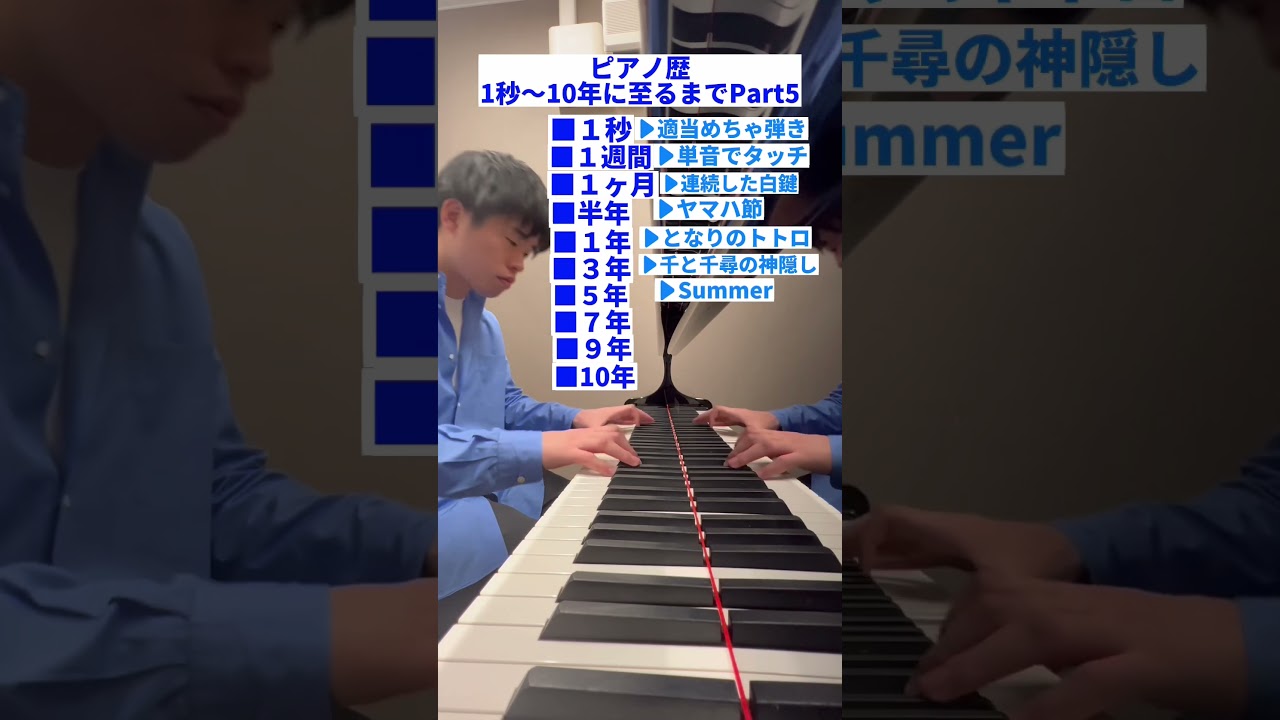 ピアノ歴1秒〜10年に至るまでPart5 #ヤマハ #となりのトトロ #summer #あの夏へ #子犬のワルツ #別れの曲 #魔王 #革命のエチュード auf YouTube ansehen ピアノ歴1秒〜10年に至るまでPart5 #ヤマハ #となりのトトロ #summer #あの夏へ #子犬のワルツ #別れの曲 #魔王 #革命のエチュード auf YouTube ansehen