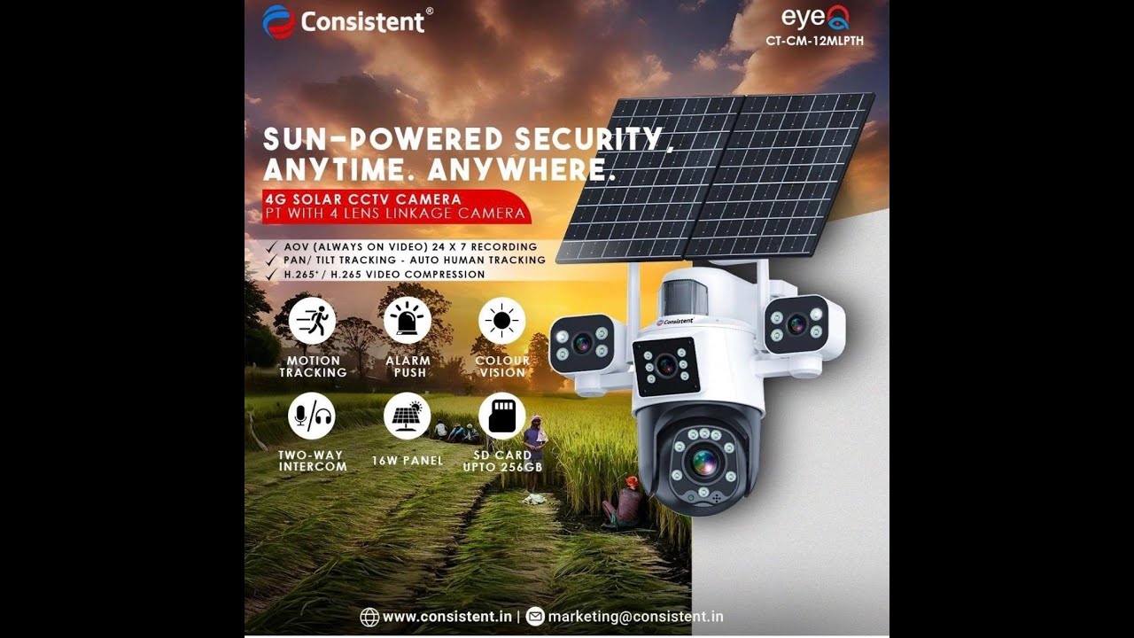 4G Solar CCTV Camera Unboxing 🔥 | Always-On Security Anywhere | Consistent Eye