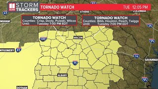 Georgia Weather Updates | Tornado watch issued for several counties south of Atlanta