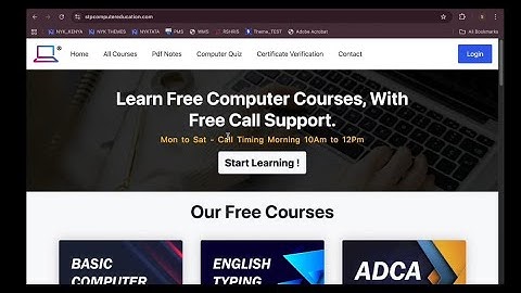 🎓 Free Computer Course 2025 | Basic Computer, ADCA, CSS, Bootstrap, JavaScript Full Guide