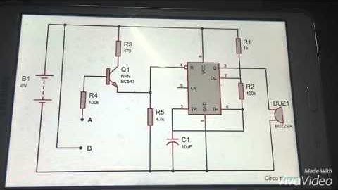 Rain Alarm Sensors Using 555 Timer