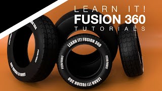 Fusion 360  (1/3) Parametric Tire and Treads for Beginners/Intermediate Users  Lesson 12 (2023)