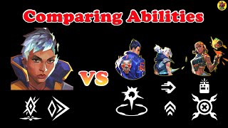 Waylay vs Jett, Raze &amp; Yoru: Comparing Abilities in Valorant!