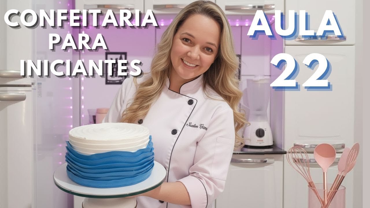 Como Decorar Bolo em Chantilly | Ondas Perfeitas com Bico Pétala 126 (Passo a Passo)