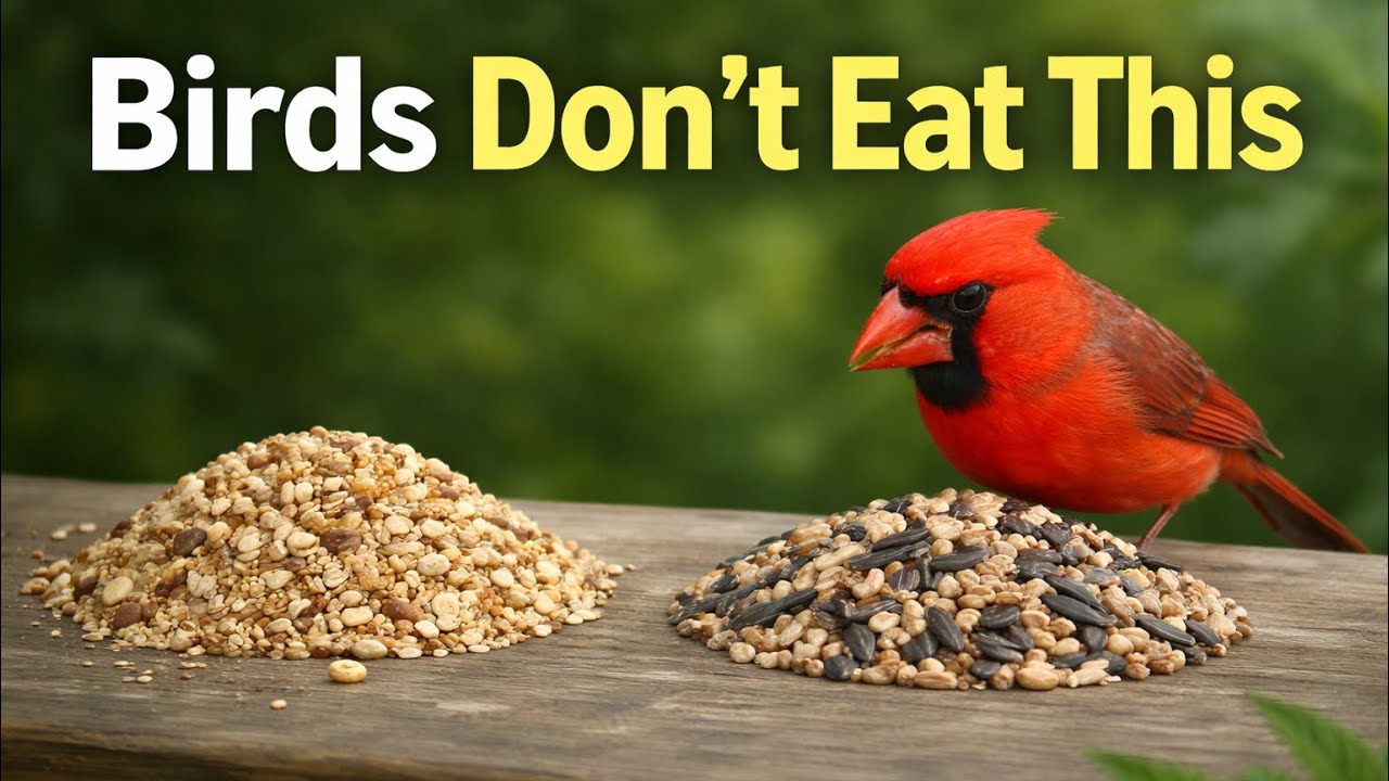 Большая часть птичьего корма — это наполнитель (и птицы это знают).