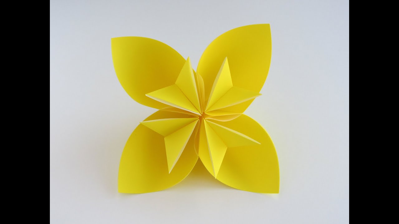 Easy Origami Kusudama Flower YouTube