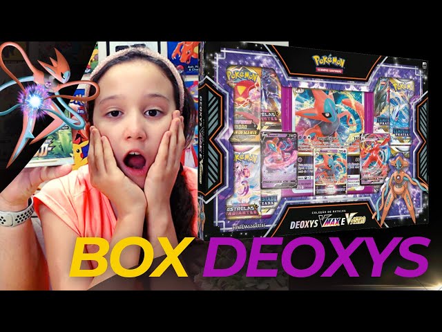 Box Pokémon Coleção de Batalha DEOXYS VMAX e V-ASTRO - 3 Promos