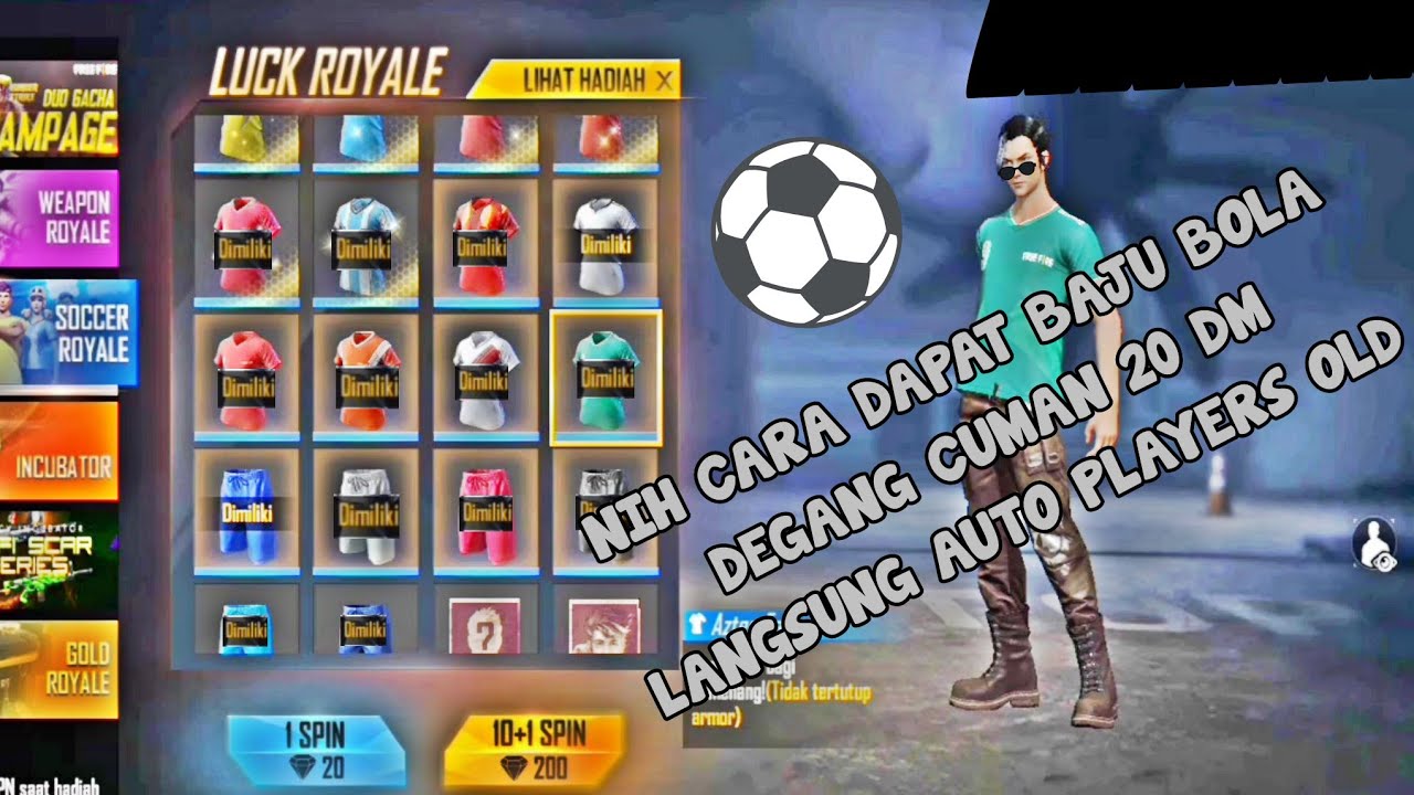 Nih Trik CARA  DAPAT BAJU  BOLA  YouTube