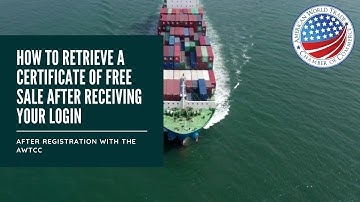 How to Apply for and Retrieve a Certificate of Free Sale After Receiving Login Credentials