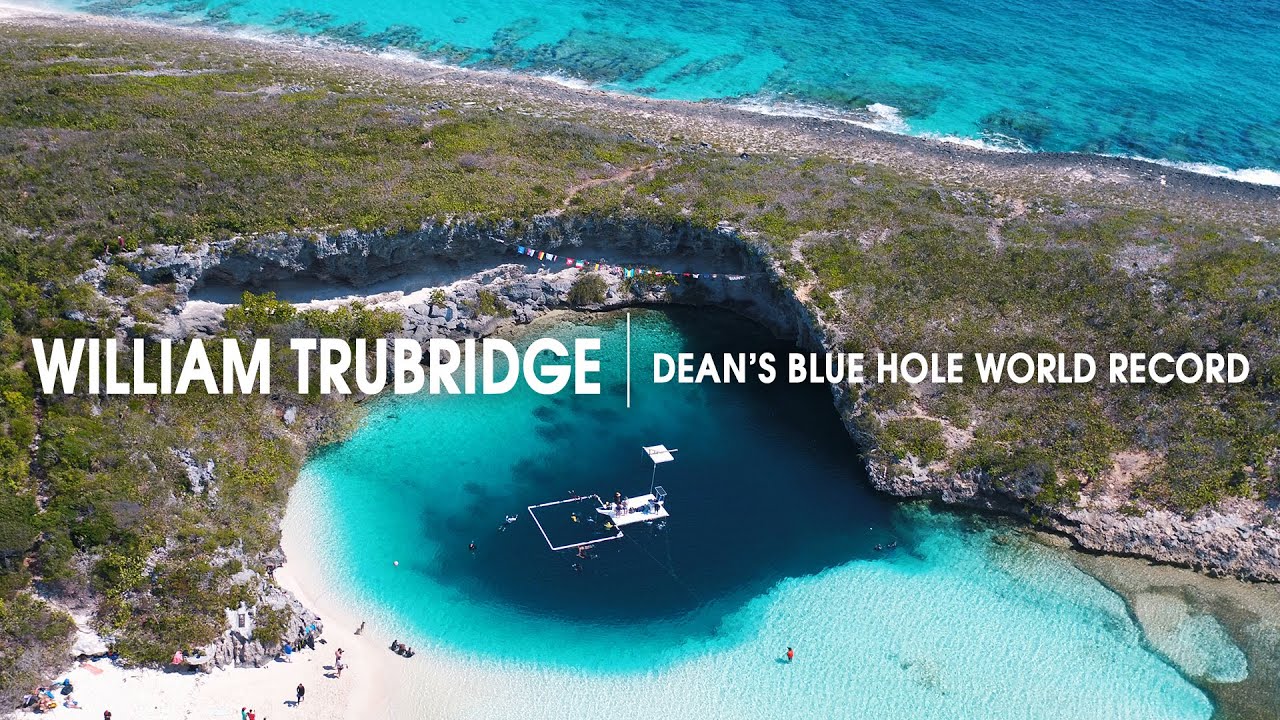 William Trubridge's Amazing 407 Ft World Record Dive Into Dean's Blue ...