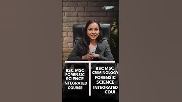 BSc Forensic Science vs BSc Criminology from NFSU 🤔🔍 #forensicscience #priyanshijain #NFSU #nfat2025