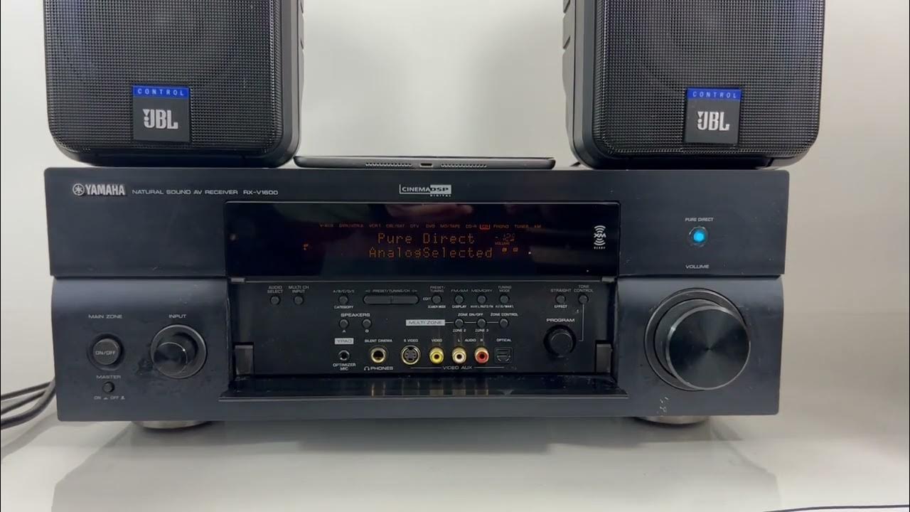 YAMAHA RXV1600 AMFM 7.1 Channel Surround Stereo AV Receiver Video 2