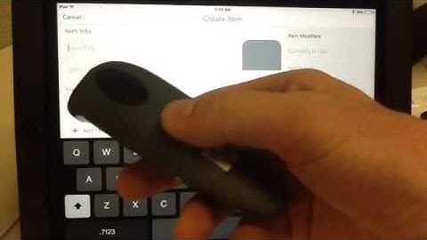 Retail iPad POS - Barcode Scanner Keyboard - Lumos POS