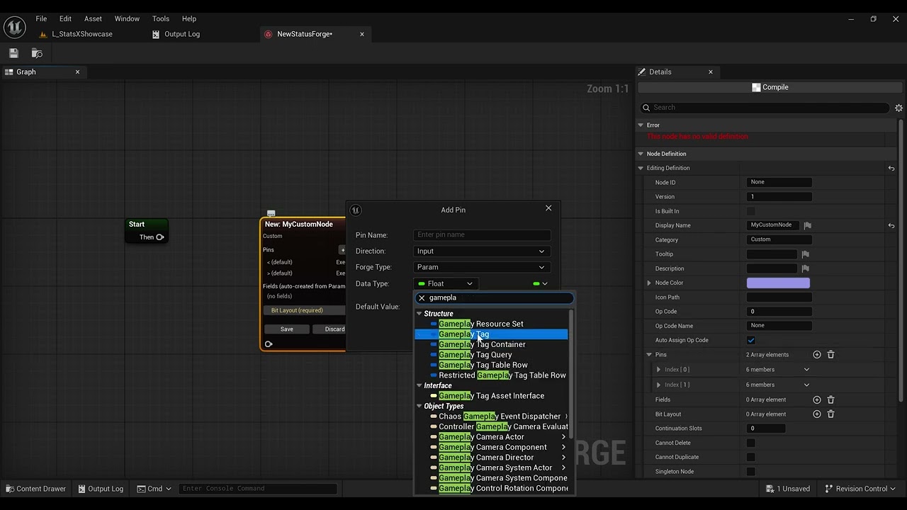 Unreal Engine 5 | Stats_X - Reforged Graph - New Native Node Creation