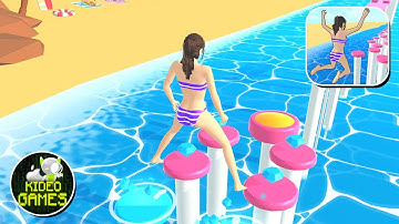 Hopscotch Run  - All Levels Gameplay Android,ios Walkthrough Mobile Game New Update