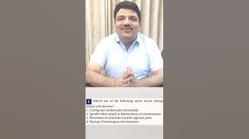 NEET 2022 PYQ from Cell Cycle and Cell Division - 2 Similar MCQ Answers in Video Description