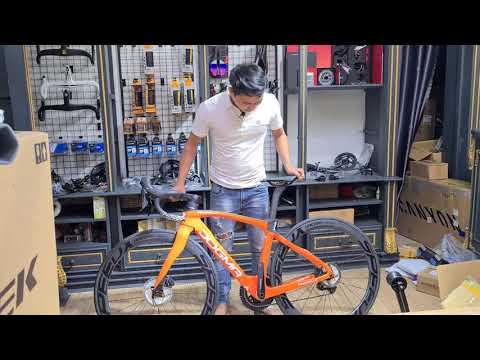 Pinarello F12 màu cam, thắng đĩa, zalo 0932.740.222