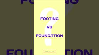 Foundation vs Footing – What's the Difference? | #construction #shorts #foundation #footing #viral