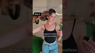 How to get curls to last for DAYS using the Waver Bun by Cordina Hair  #hairshorts #hairstyle hair