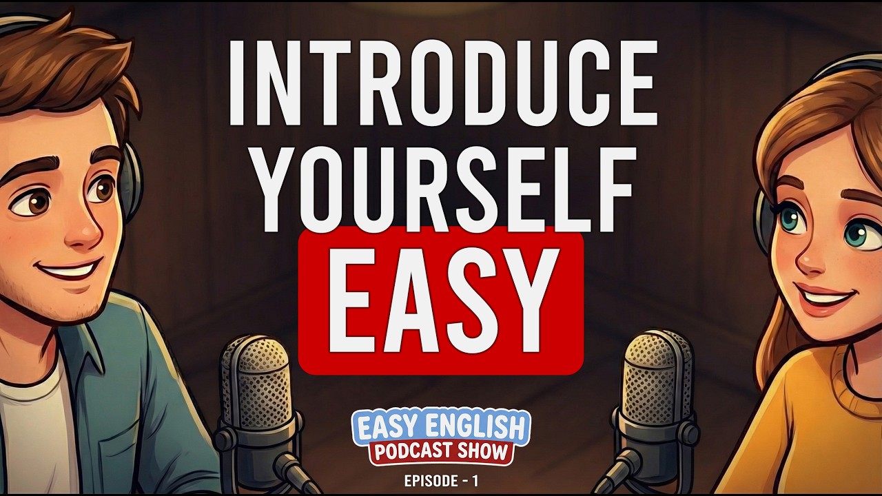 How to Introduce Yourself in English? Easy First Conversation! | A1-A2 level | Podcast 1