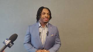 DeSean Bishop Tennessee RB in Tampa at 2026 SEC Football Media Days