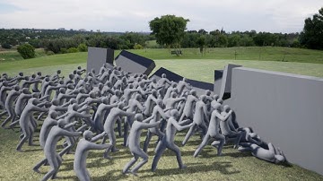 Crowd ZOMBIES in UNREAL ENGINE Test | Houdini NoYpi
