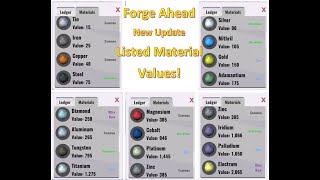 Forge Ahead Update- Listed Material Values, New Sword Designs and Sharping Whetstone screenshot 4