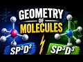 Geometry of Molecules Part 3, Hybridization Chemical Bonding NEET JEE EXAM 11th 12th  Episode 34