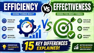 Differences between efficiency and effectiveness