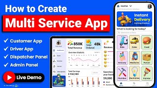 How to Create a Multi Service App | Build a White Label Multi Service App | Gojek Clone | Grab Clone screenshot 2