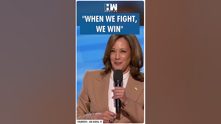 "When we fight, we win" | US Presidential Elections 2024 | Kamala Harris | Joe Biden | Donald Trump
