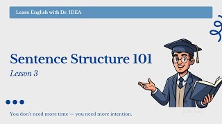 English Sentence Structure for Beginners | SVO Made Easy