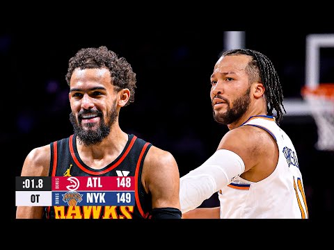 Hawks vs Knicks 😱 CRAZY OT ENDING - FINAL 2 MINUTES 🔥 February 12, 2025