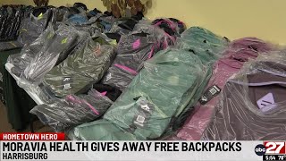 Moravia Health backpack giveaway held in Harrisburg - ABC 27
