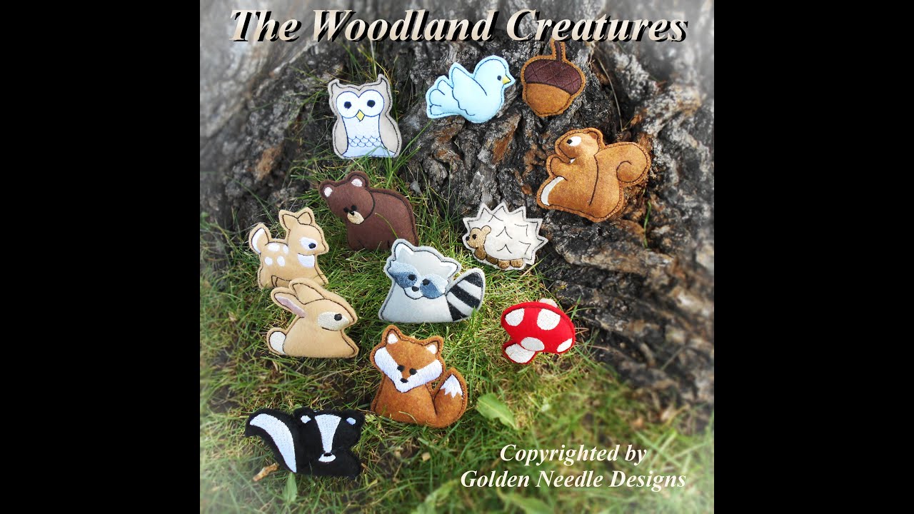 How to Make Felt Woodland Creatures - YouTube