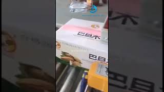 Automatische Kartonverschluss Verpackungsmaschine Mit Klappenoberseite Und Tintenstrahldruckmaschine