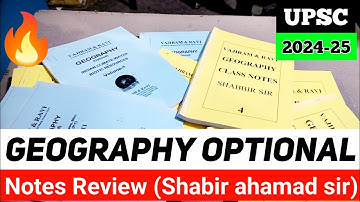 geography optional upsc| shabir ahamad geography optional notes | geography optional booklist
