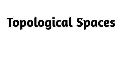 Lecture 1 Topological spaces