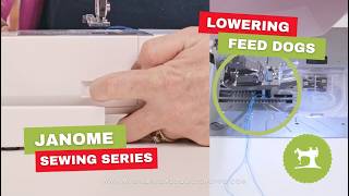 Janome Sewing Series: Lowering Feed Dogs | When & How to Use (3160 & 2030)