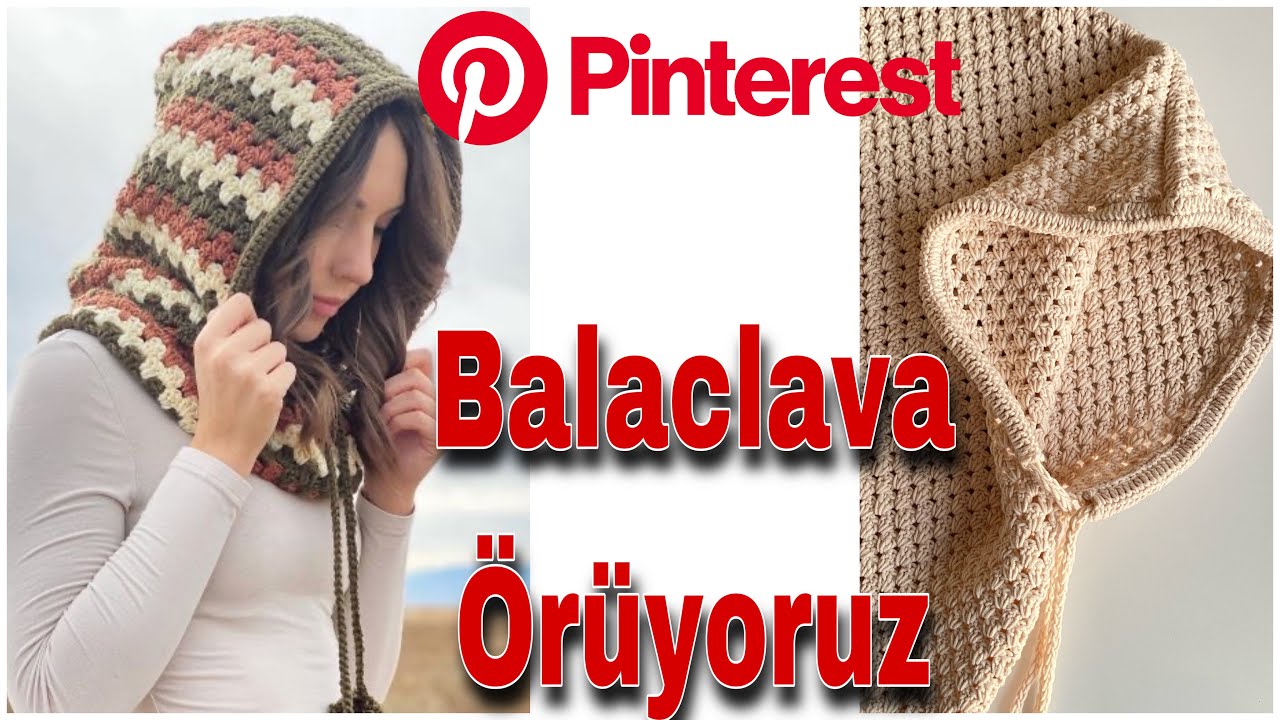 TIĞ İŞİ KAPÜŞON / BALACLAVA /ÖRGÜ BERE / TIĞ İŞİ BOYUNLUK